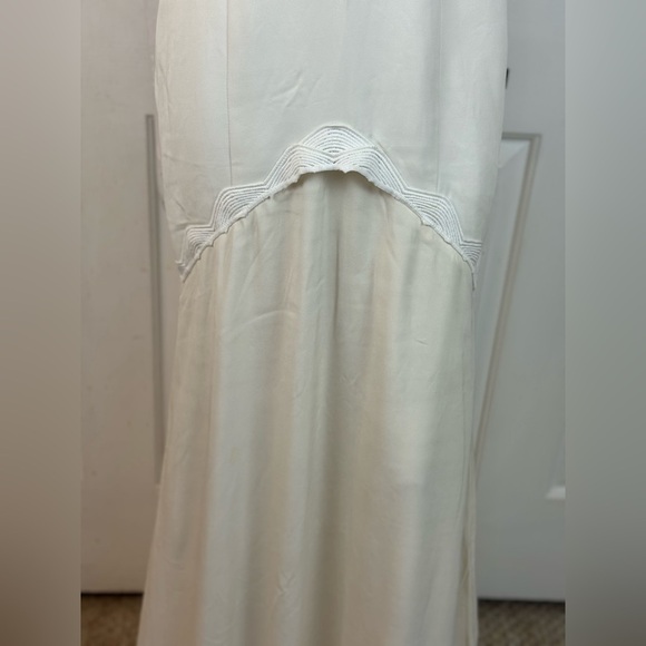 RUE DE SEINE Elegant Cream Sleeveless Dress Size 10 - Picture 15 of 17